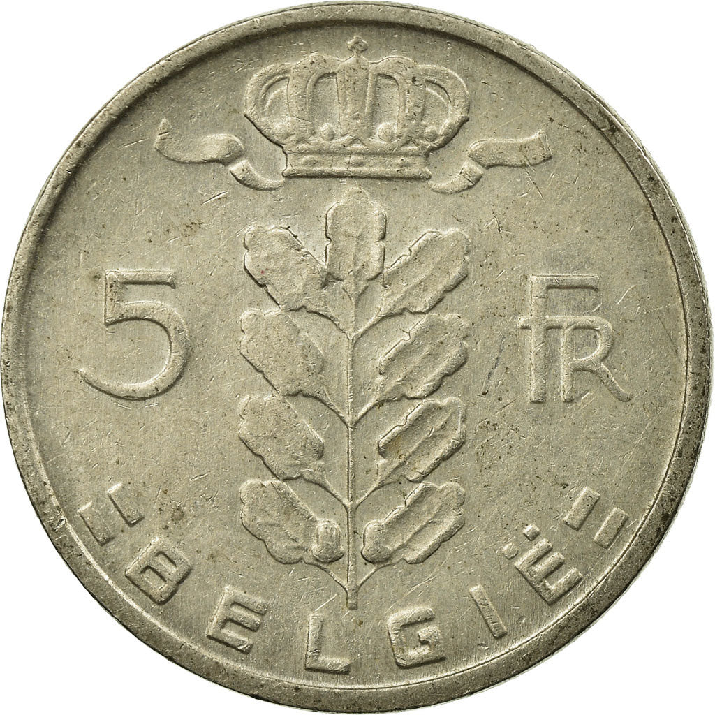 Coin, Belgium, 5 Francs, 5 Frank, 1965, VF(20-25), Copper-nickel, KM:135.1