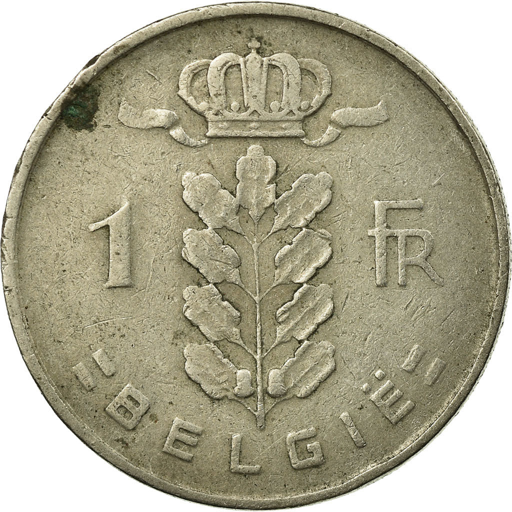 Munten, België, Franc, 1955, FR+, Copper-nickel, KM:143.1