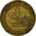 Coin, GERMANY - FEDERAL REPUBLIC, 5 Pfennig, 1950, Karlsruhe, VF(20-25), Brass