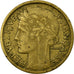 Moneda, Francia, Morlon, 2 Francs, 1937, Paris, MBC, Aluminio - bronce, KM:886