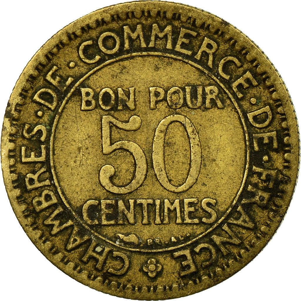 Coin, France, Chambre de commerce, 50 Centimes, 1926, Paris, VF(30-35)