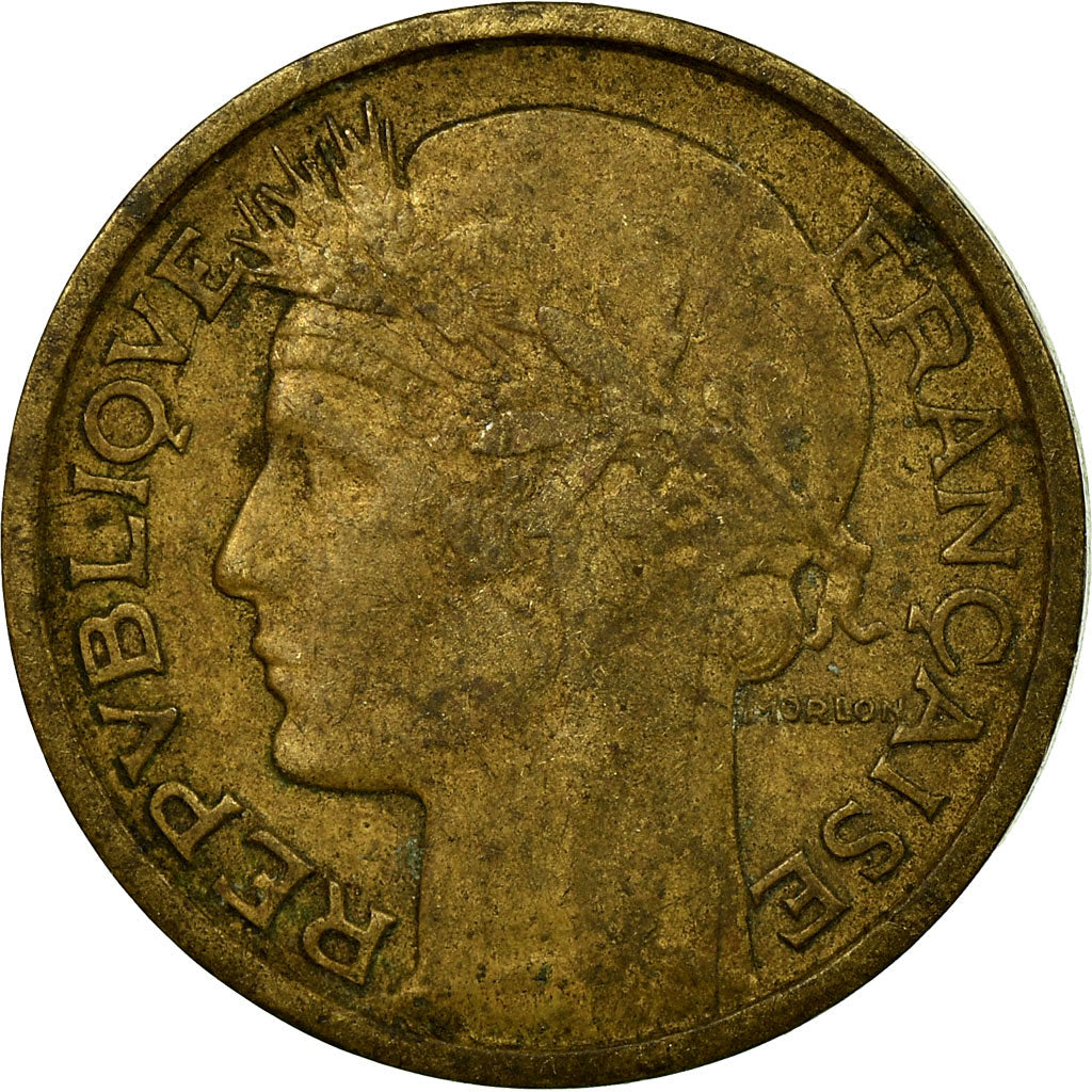 Coin, France, Morlon, 50 Centimes, 1937, Paris, VF(30-35), Aluminum-Bronze