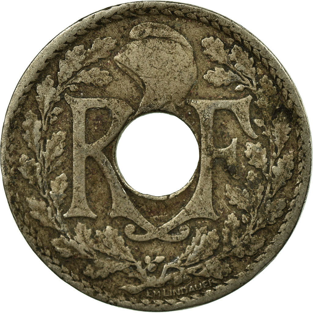Munten, Frankrijk, Lindauer, 10 Centimes, 1922, Poissy, FR, Copper-nickel