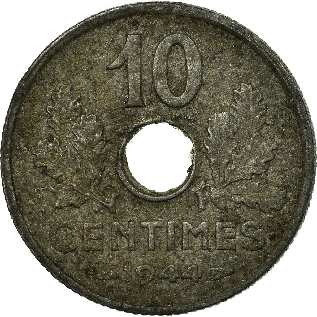 Moneta, Francia, État français, 10 Centimes, 1944, Paris, MB, Zinco, KM:903