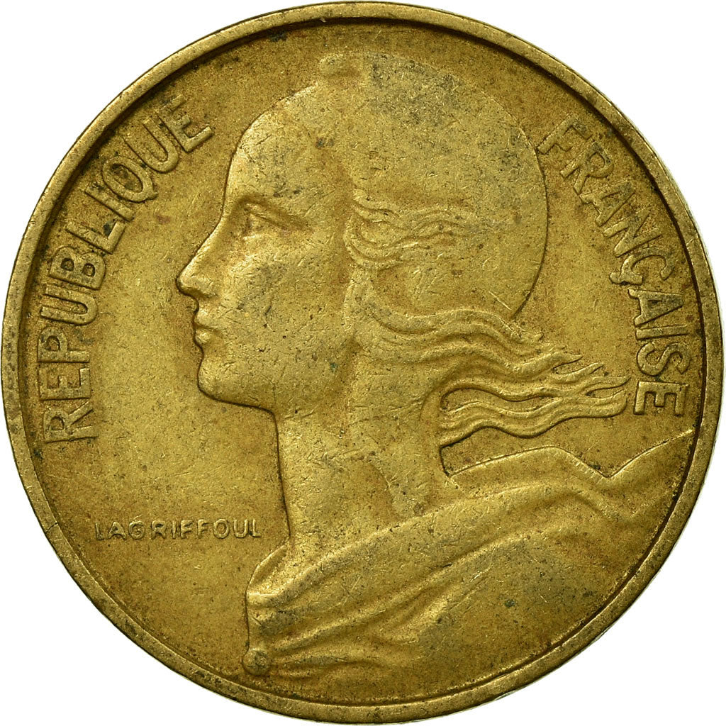 Moneta, Francia, Marianne, 10 Centimes, 1964, Paris, MB+, Alluminio-bronzo