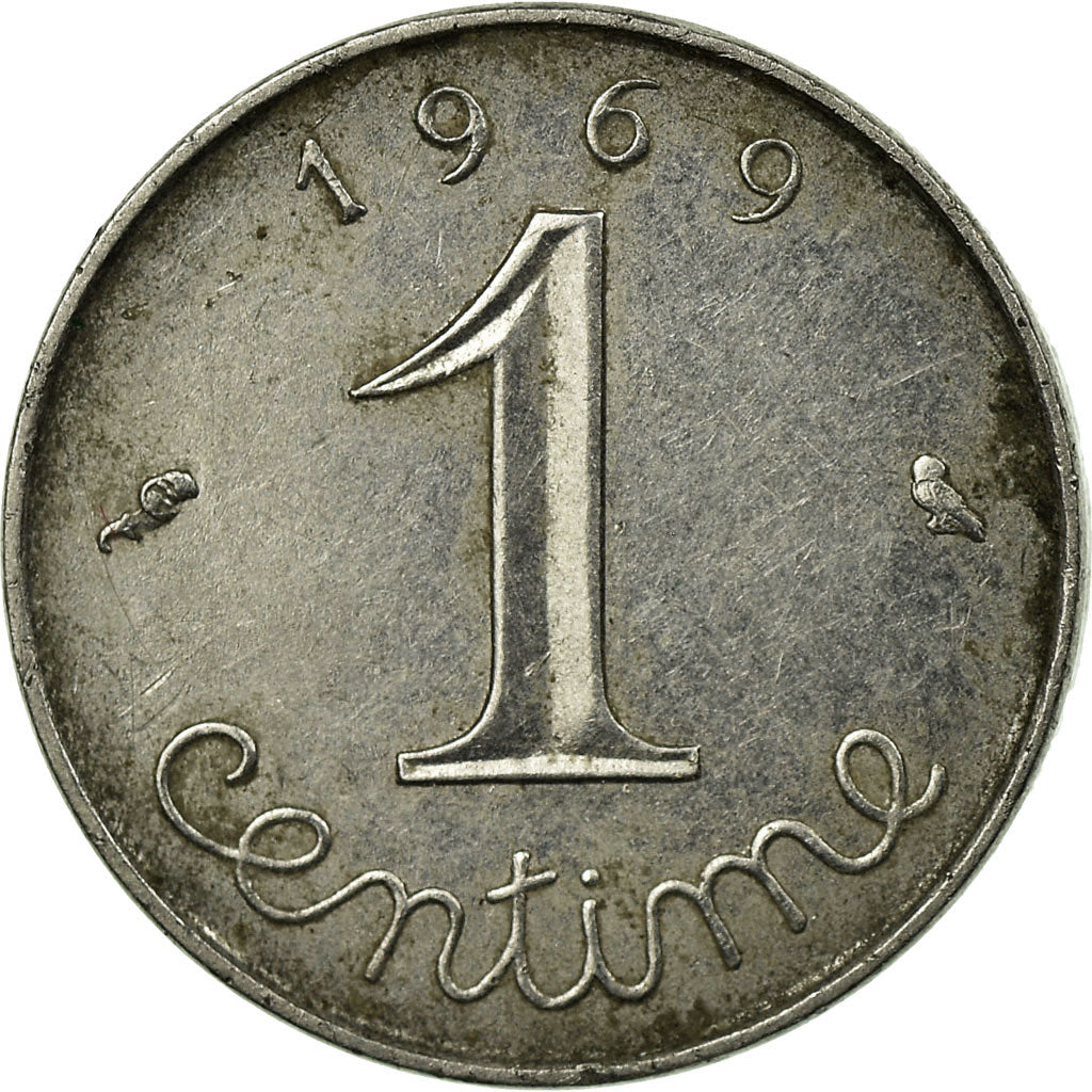 Moneta, Francia, Épi, Centime, 1969, Paris, MB+, Acciaio inossidabile, KM:928