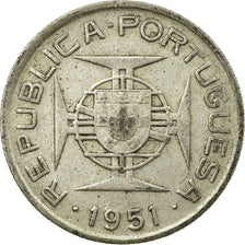 Coin, Mozambique, 2-1/2 Escudos, 1951, VF(30-35), Silver, KM:68