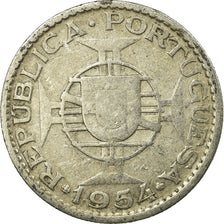 Coin, Mozambique, 10 Escudos, 1954, EF(40-45), Silver, KM:79