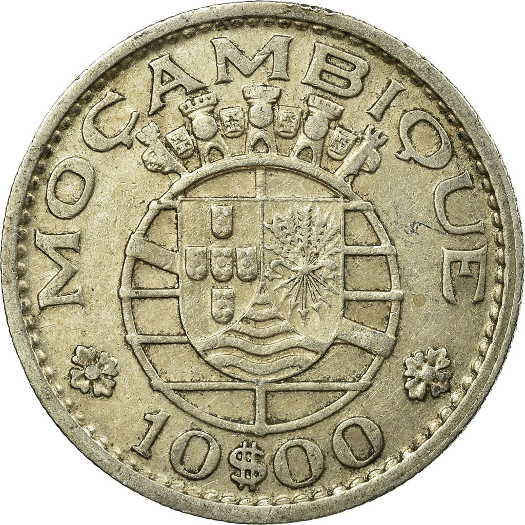 Monnaie, Mozambique, 10 Escudos, 1960, TTB, Argent, KM:79