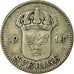 Münze, Schweden, Gustaf V, 25 Öre, 1916, SS, Silber, KM:785
