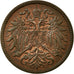 Moneta, Austria, Franz Joseph I, 2 Heller, 1910, BB, Bronzo, KM:2801