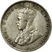 Münze, Ceylon, George V, 10 Cents, 1921, SS, Silber, KM:104a
