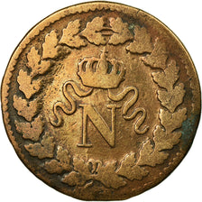 Munten, Frankrijk, Napoléon I, Decime, 1814, Strasbourg, FR, Bronze, KM:700