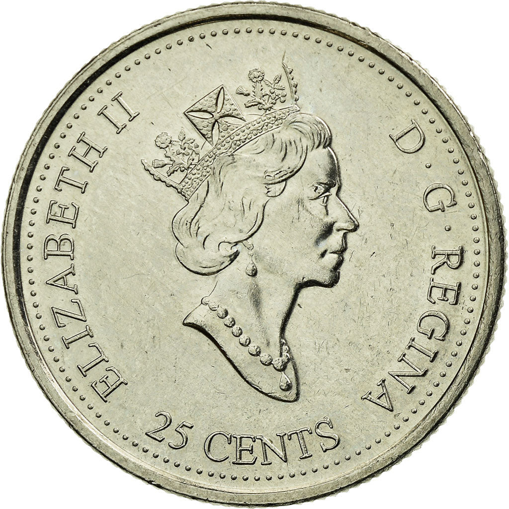 Coin, Canada, Elizabeth II, 25 Cents, 1999, Royal Canadian Mint, Ottawa