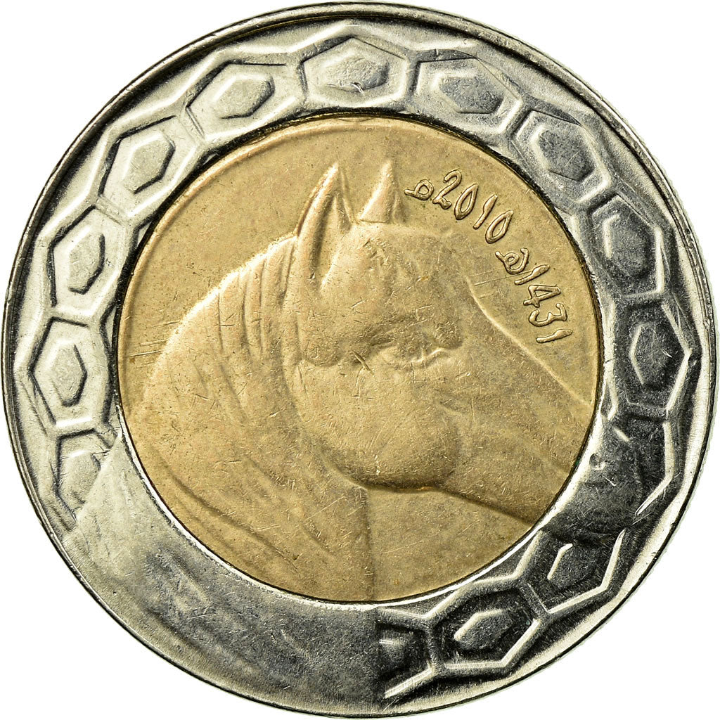 Coin, Algeria, 100 Dinars, 2010, Algiers, EF(40-45), Bi-Metallic, KM:132