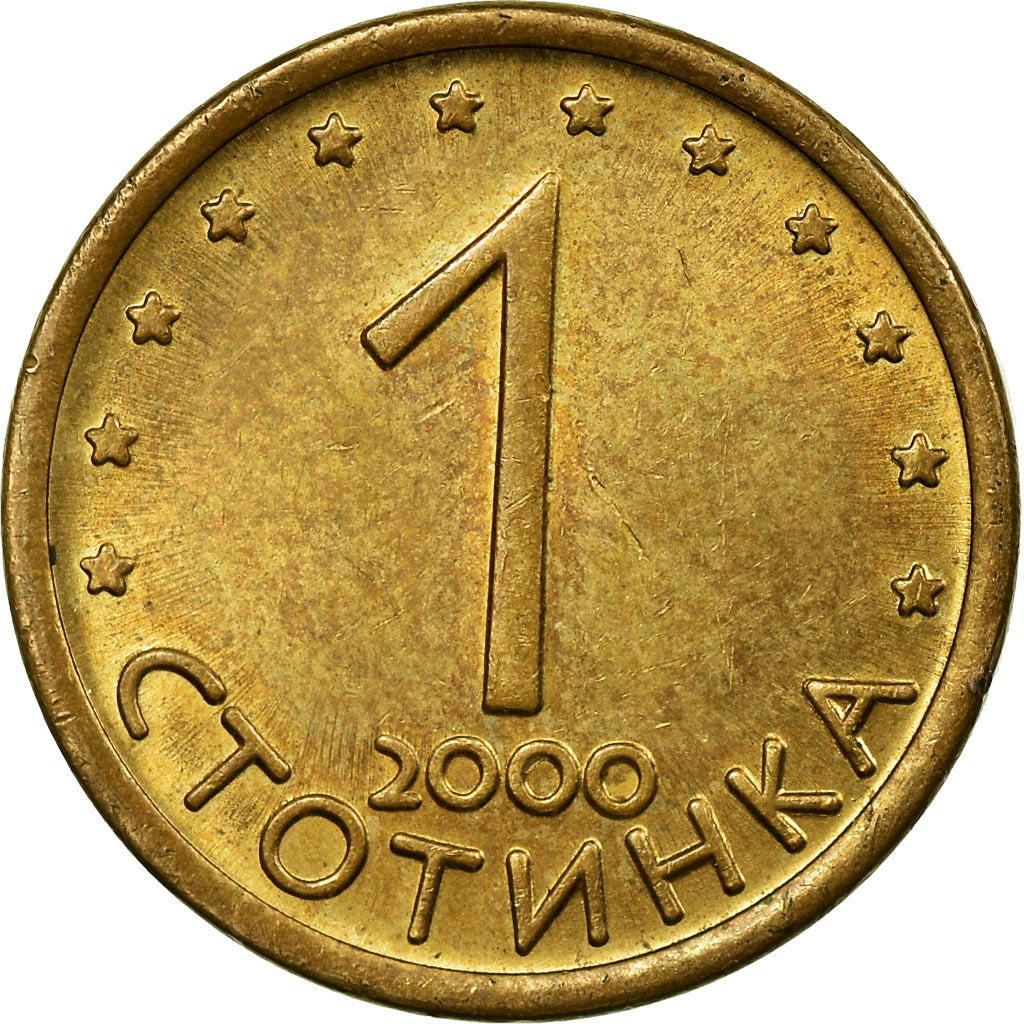 Monnaie, Bulgarie, Stotinka, 2000, TTB, Brass plated steel, KM:237a