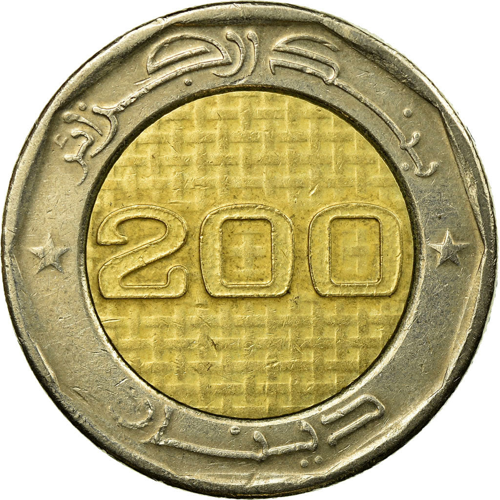 Moneta, Algeria, 200 Dinars, 2012, Paris, BB, Bi-metallico