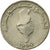 Moneta, Tunisia, 1/2 Dinar, 1990, Paris, EF(40-45), Miedź-Nikiel, KM:318