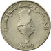 Moneda, Túnez, 1/2 Dinar, 1990, Paris, MBC, Cobre - níquel, KM:318