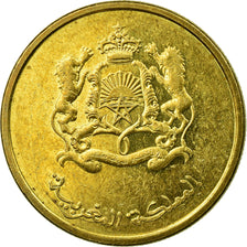 Coin, Morocco, 20 Santimat, 2016, Paris, EF(40-45), Brass plated steel