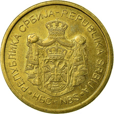 Coin, Serbia, 2 Dinara, 2013, EF(40-45), Copper Plated Steel