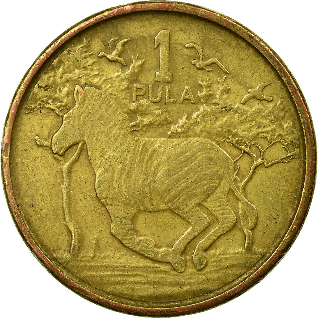Coin, Botswana, Pula, 2013, British Royal Mint, VF(30-35), Nickel plated steel