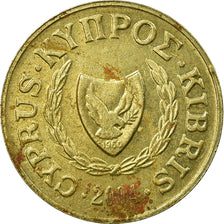 Coin, Cyprus, 2 Cents, 2004, VF(30-35), Nickel-brass, KM:54.3