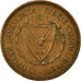 Moeda, Chipre, 5 Mils, 1963, VF(30-35), Bronze, KM:39
