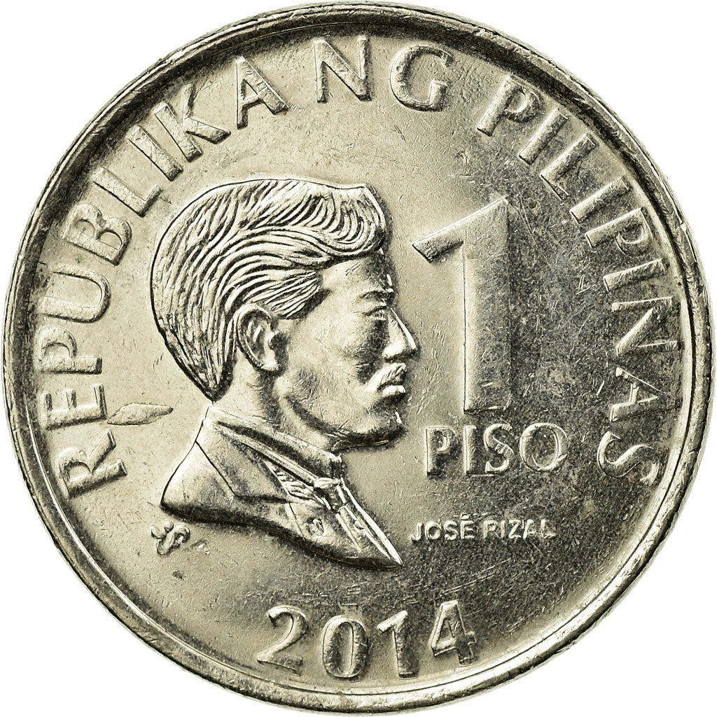 Coin, Philippines, Piso, 2014, EF(40-45), Copper-nickel