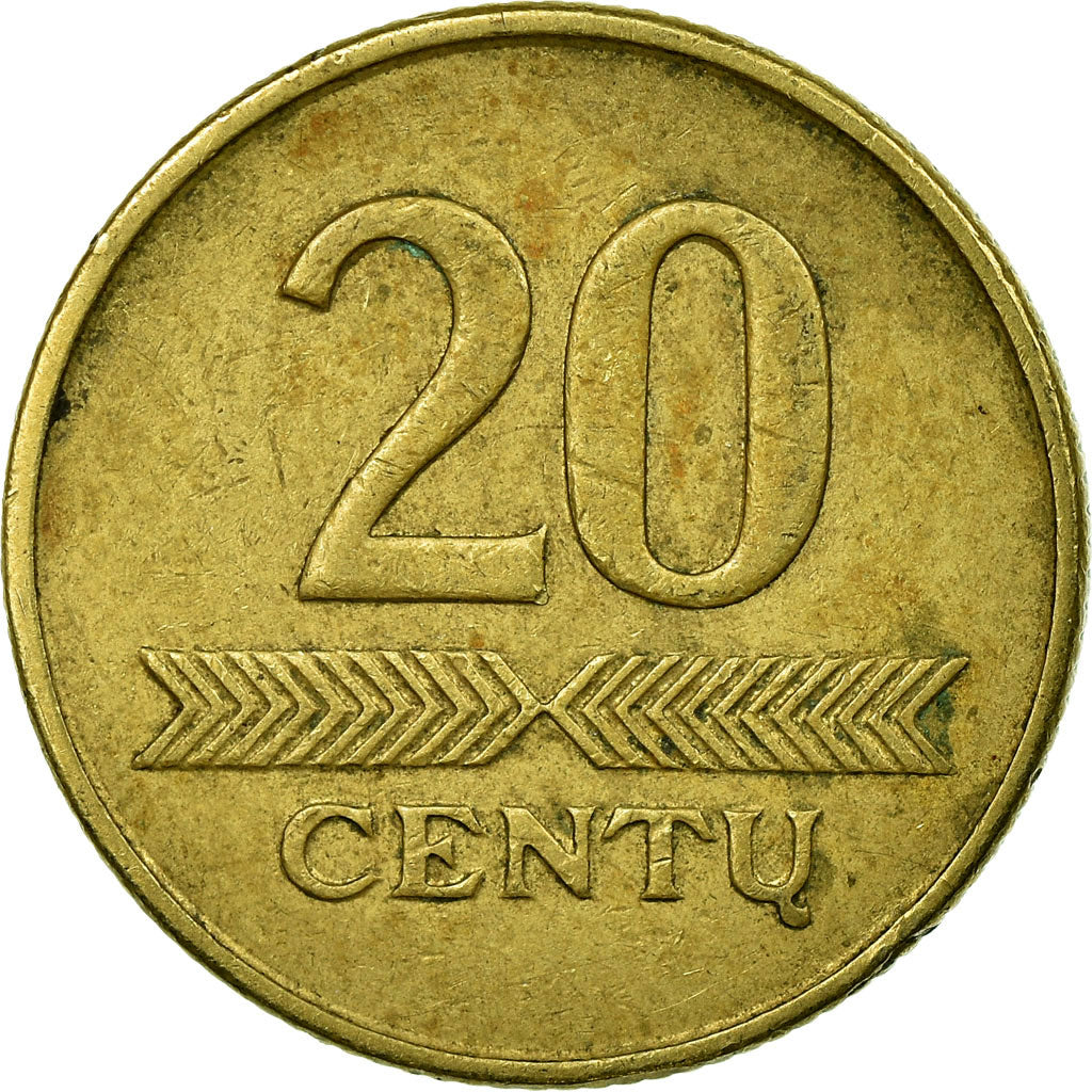 Coin, Lithuania, 20 Centu, 1999, VF(30-35), Nickel-brass, KM:107
