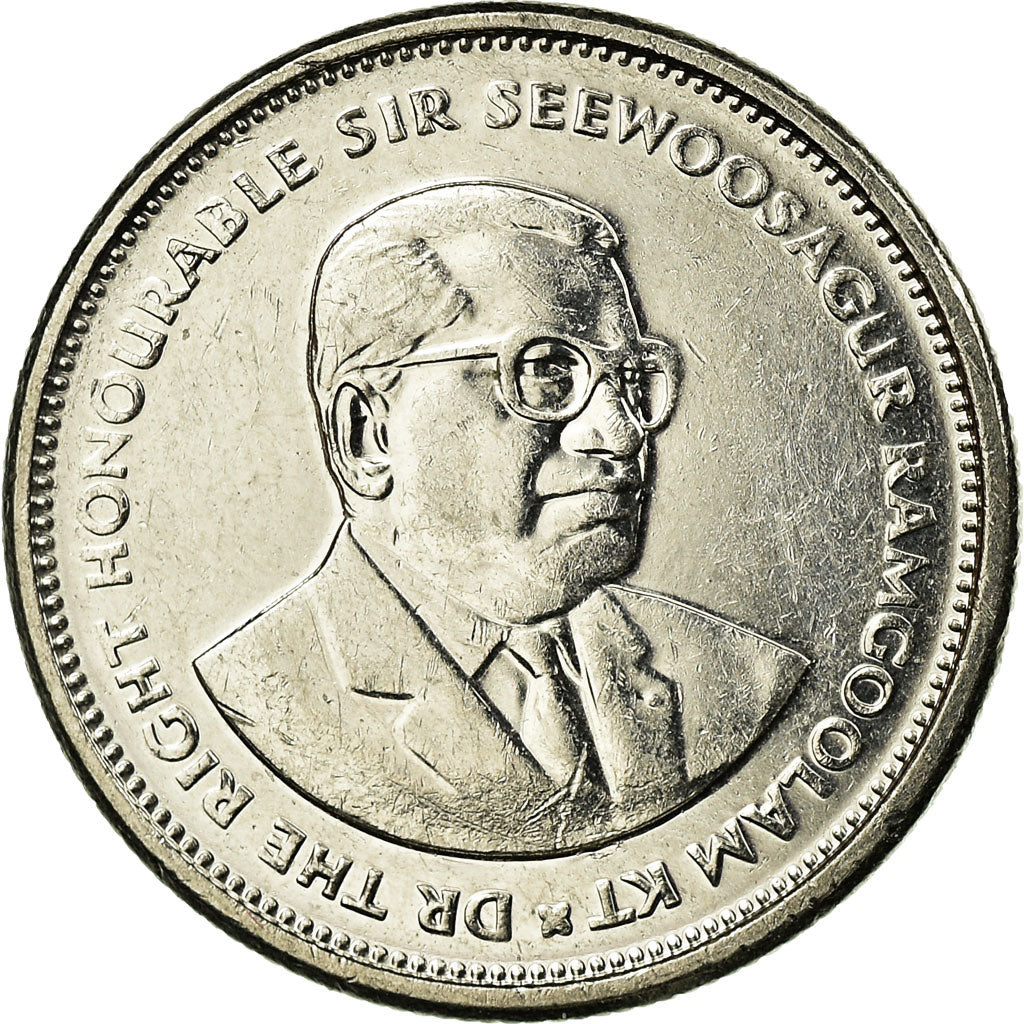 Münze, Mauritius, 20 Cents, 2016, SS, Nickel plated steel