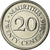 Moneta, Mauritius, 20 Cents, 2016, EF(40-45), Nickel platerowany stalą