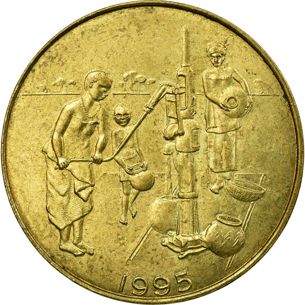 Münze, West African States, 10 Francs, 1995, Paris, S+, Aluminum-Bronze, KM:10