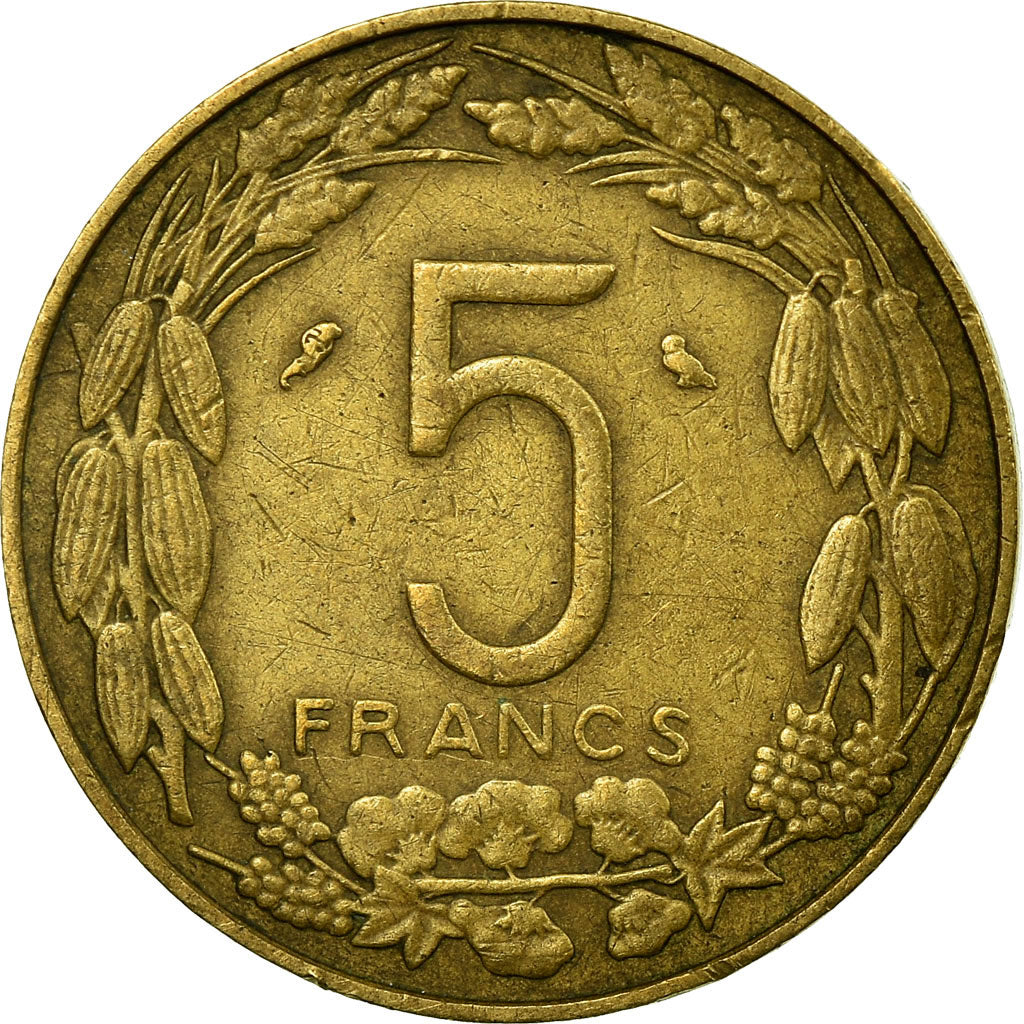 Coin, EQUATORIAL AFRICAN STATES, 5 Francs, 1962, Paris, EF(40-45)