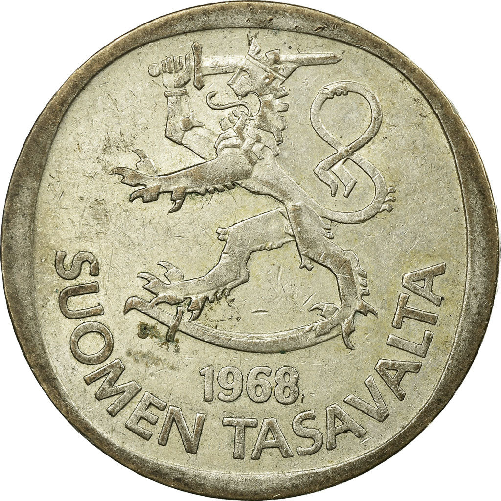 Münze, Finnland, Markka, 1968, S+, Silber, KM:49