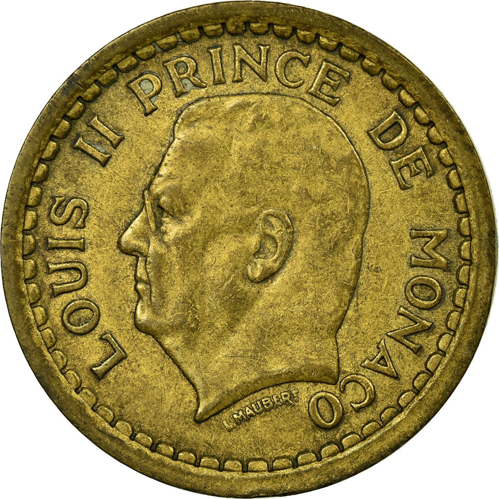 Monnaie, Monaco, Franc, Undated (1943), Paris, TB+, Cupro-Aluminium, Gadoury:132