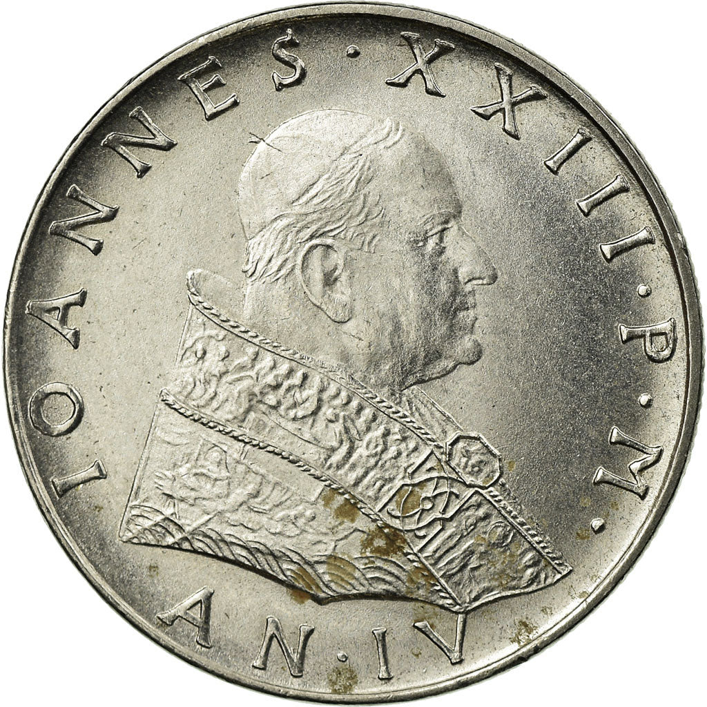 Moneta, CITTÀ DEL VATICANO, John XXIII, 50 Lire, 1962, Roma, BB, Acciaio