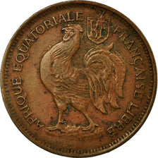 Coin, French Equatorial Africa, 50 Centimes, 1943, Pretoria, EF(40-45), Bronze