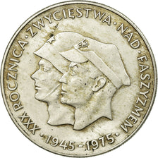 Moneta, Polonia, 200 Zlotych, 1975, Warsaw, MB+, Argento, KM:79