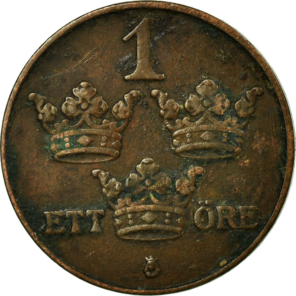 Coin, Sweden, Gustaf V, Ore, 1909, VF(30-35), Bronze, KM:777.1