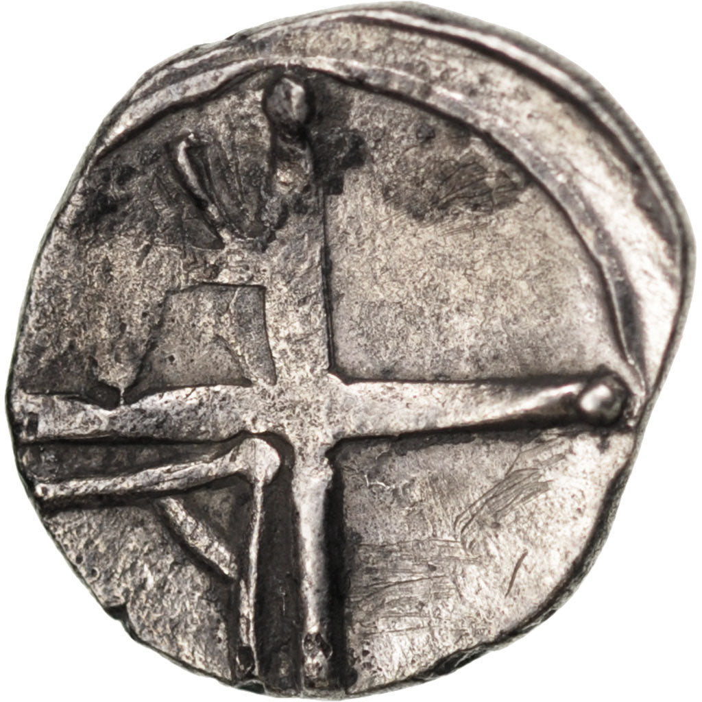 Massalia, Obol, AU(55-58), Silver, 0.60