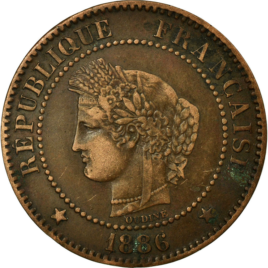 Monnaie, France, Cérès, 2 Centimes, 1886, Paris, TB+, Bronze, KM:827.1