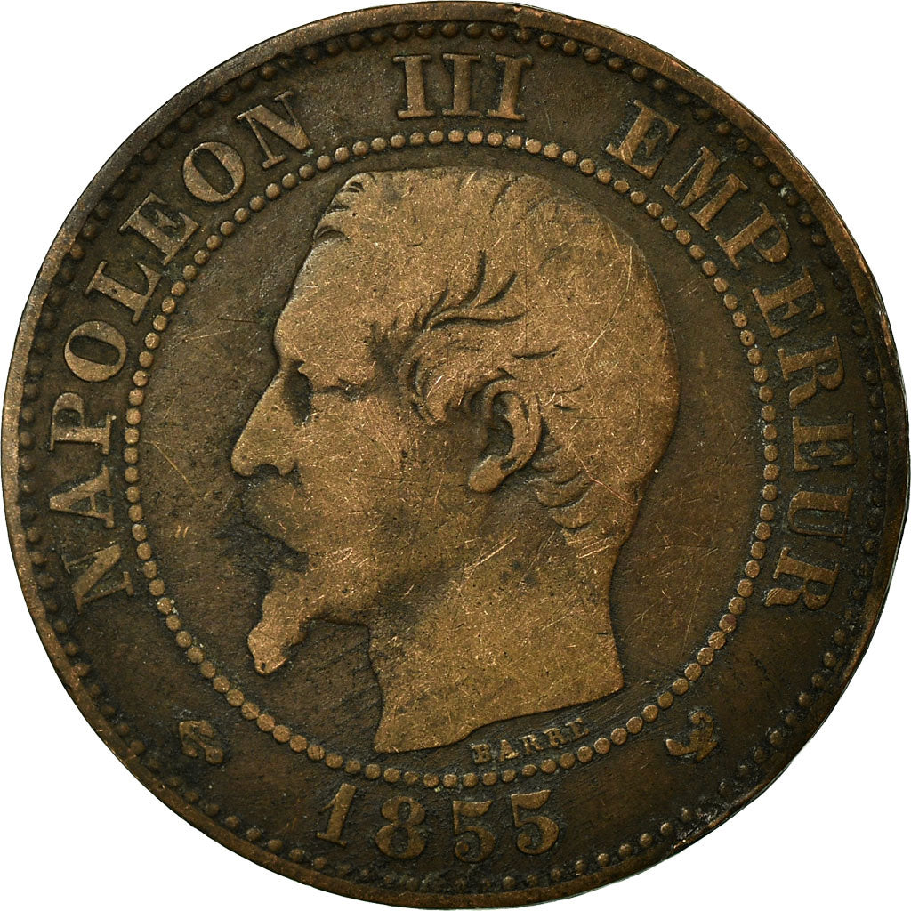 Münze, Frankreich, Napoleon III, Napoléon III, 2 Centimes, 1855, Lille, S+
