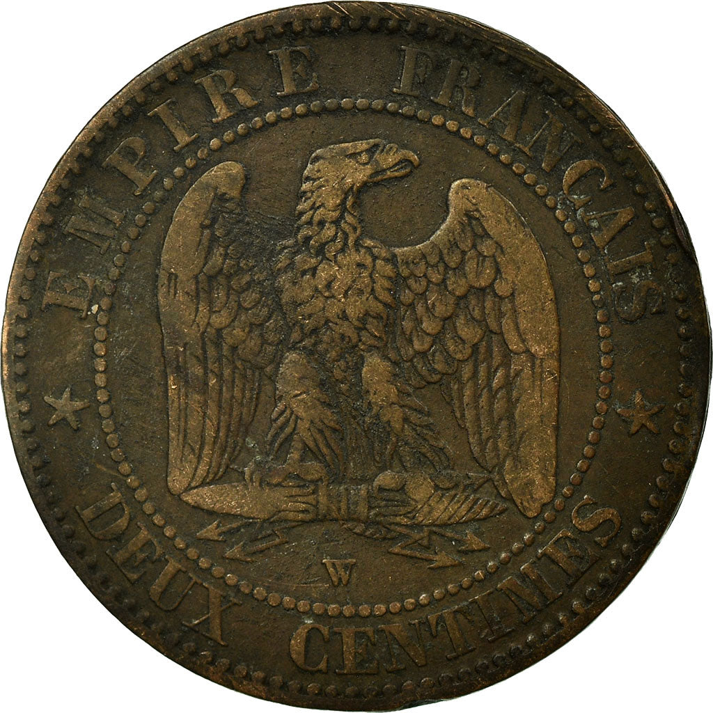 Münze, Frankreich, Napoleon III, Napoléon III, 2 Centimes, 1855, Lille, S+