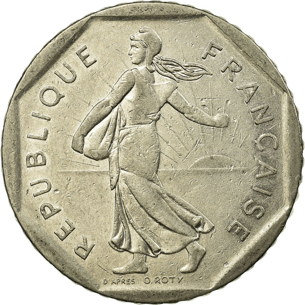 Moneta, Francia, Semeuse, 2 Francs, 1980, Paris, MB+, Nichel, KM:942.1