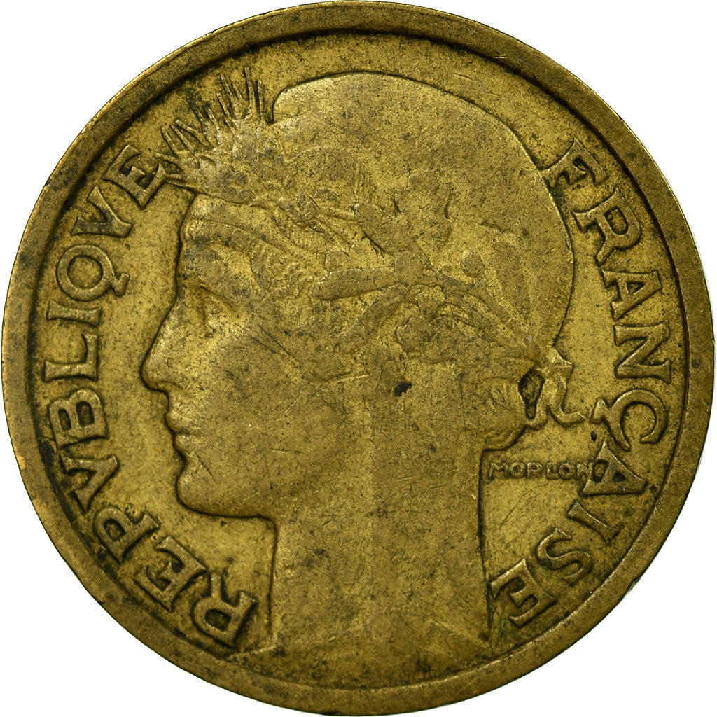 Münze, Frankreich, Morlon, Franc, 1936, Paris, S+, Aluminum-Bronze, KM:885