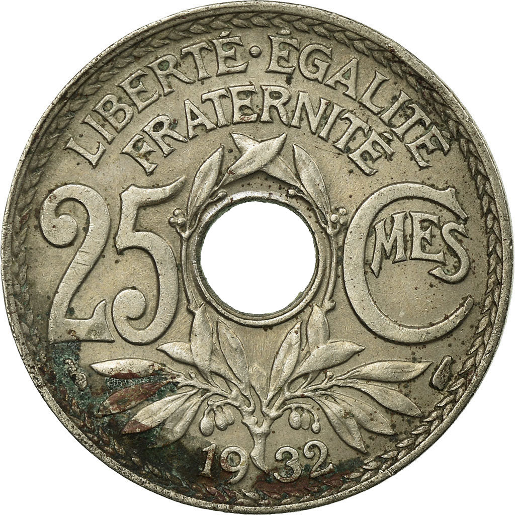Coin, France, Lindauer, 25 Centimes, 1932, VF(30-35), Copper-nickel, KM:867a