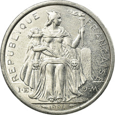 Coin, French Polynesia, Franc, 1994, Paris, EF(40-45), Aluminum, KM:11