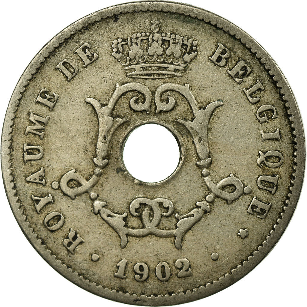 Coin, Belgium, 10 Centimes, 1902, VF(30-35), Copper-nickel, KM:48