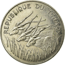Moneta, Ciad, 100 Francs, 1985, Paris, BB, Nichel, KM:3